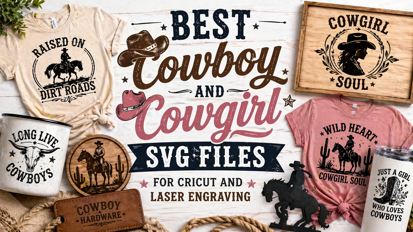 Best Cowboy and Cowgirl SVG Files for Cricut and Laser Engraving ...