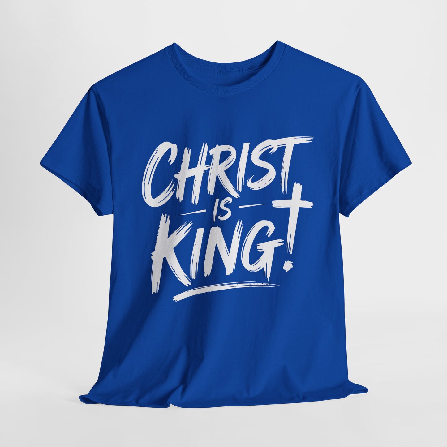 Jesus is King vector graphic with worship symbolism