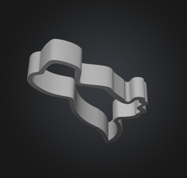 T-Rex Cookie Cutter 3D Files: STL GLB OBJ