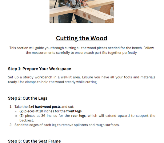 DIY wooden bench with backrest and slatted seat.