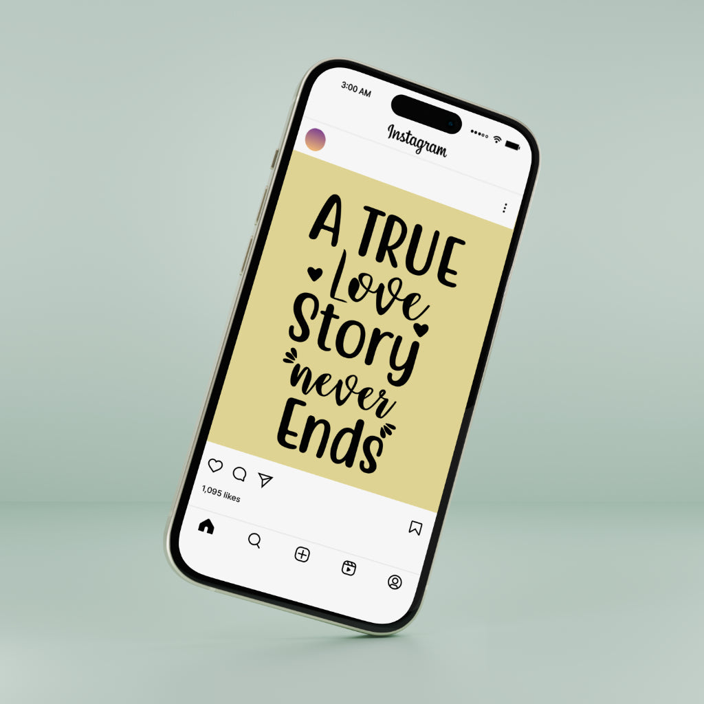 True love story silhouette design for Cricut