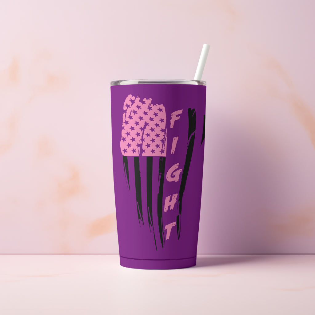 Breast cancer awareness flag DXF for engraving