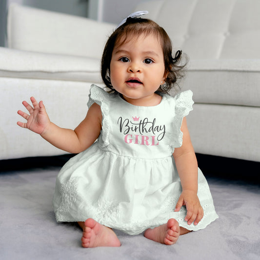 Birthday Girl SVG with crown and cursive text