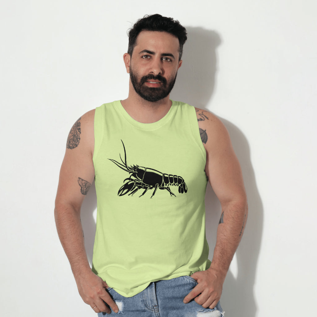 Crawdad clipart with segmented tail and extended antennae