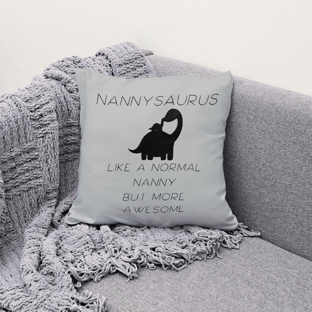 Black Silhouette Nannysaurus Design SVG
