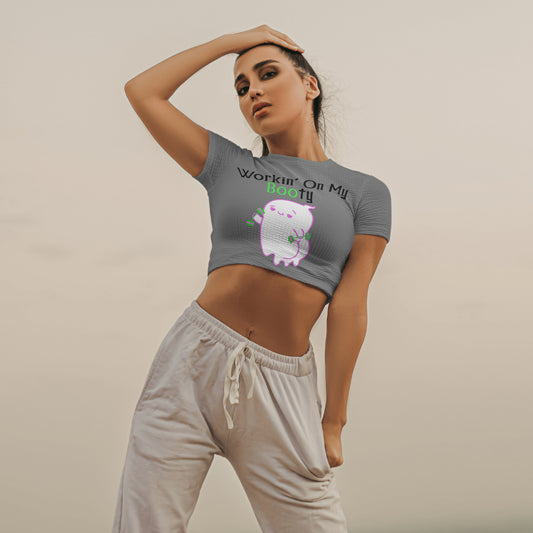 Workin' on my Booty ghost fitness design Halloween SVG