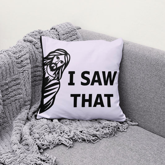 Jesus I Saw That SVG with peeking figure and bold text