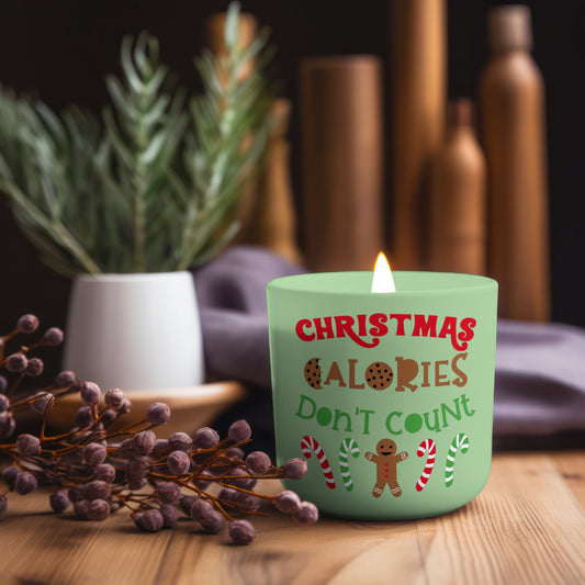 Christmas Calories Don’t Count PNG for t-shirts with gingerbread man