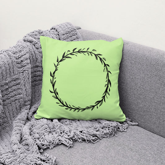 High-resolution floral wreath SVG for engraving and vinyl cutting