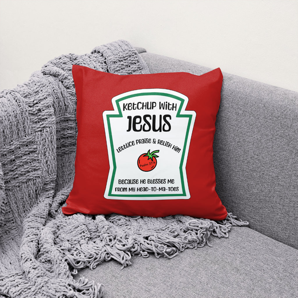 Faith-inspired "Ketchup with Jesus" graphic PDF