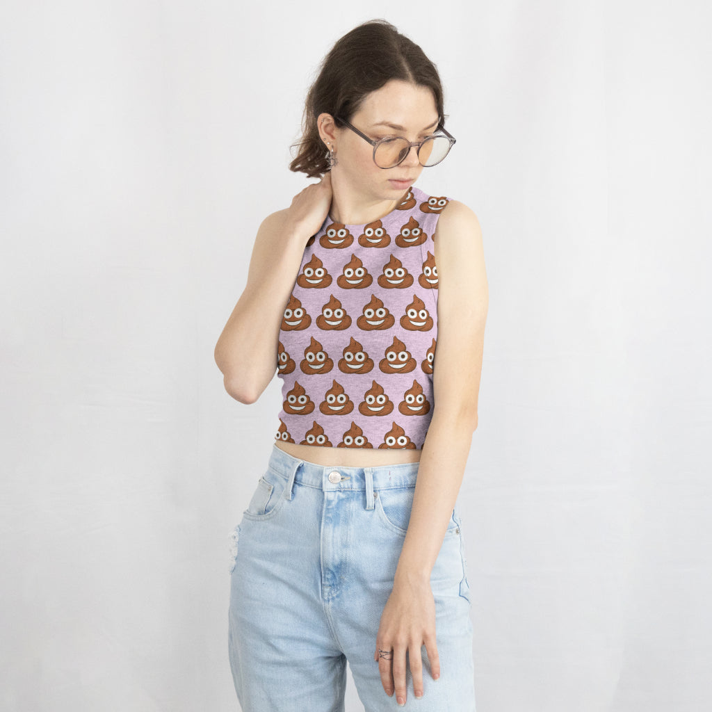 Quirky poop emoji graphic with transparent background for crafts