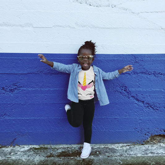 High-quality unicorn face PNG with transparent background