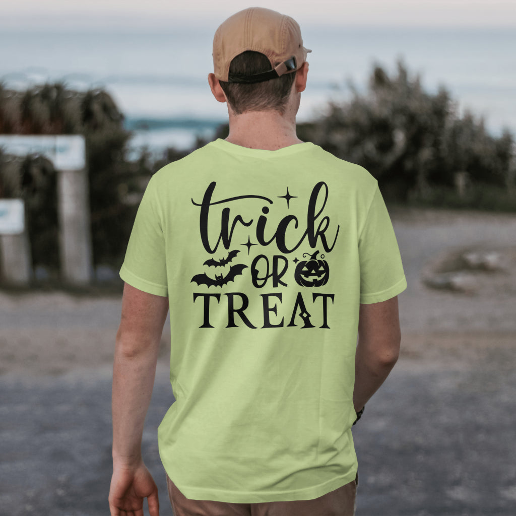Festive Trick or Treat bag SVG with Halloween-themed graphics