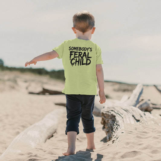 Feral child SVG with dripping text design