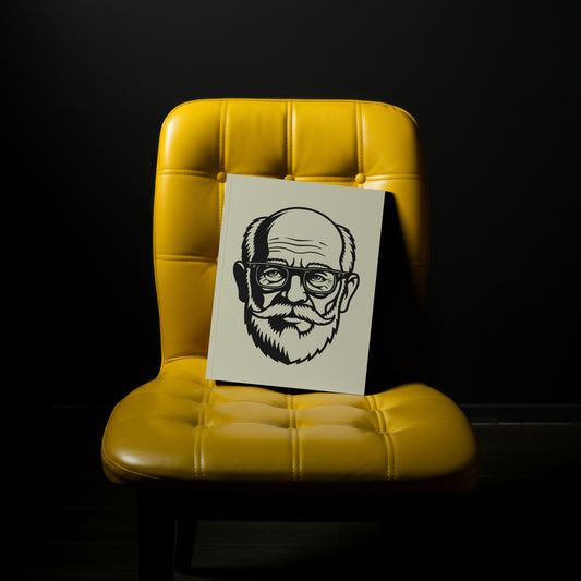 old man face svg illustration