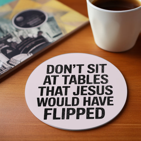 Rebel Christian SVG with bold “Don’t Sit at Tables” quote