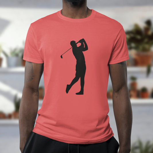 Golf player swing vector PNG