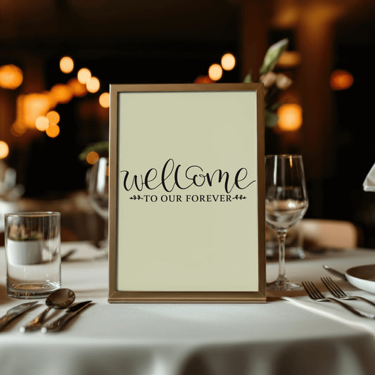 welcome to our forever svg