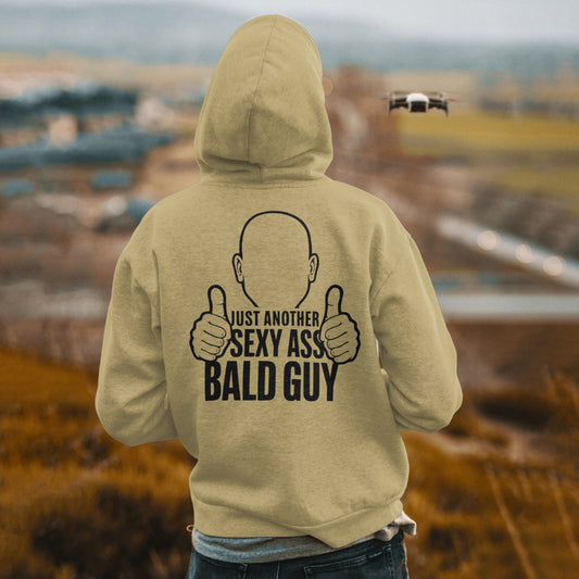 Minimalist Bald Guy Design PNG