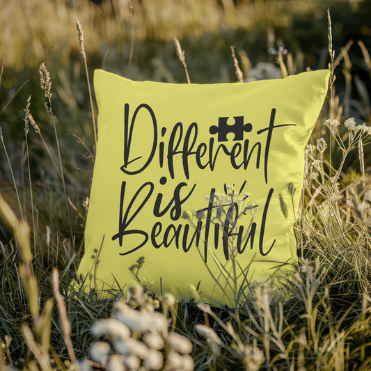 Autism awareness SVG - Different is Beautiful - Puzzle piece silhouette