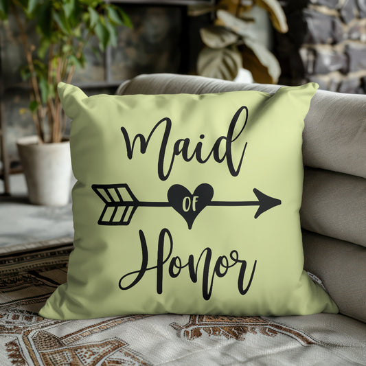Elegant maid of honor PNG with love arrow graphic