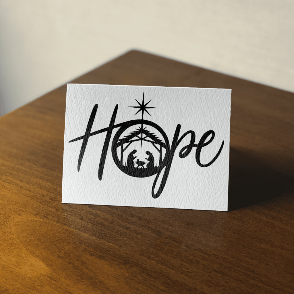 Transparent background Christmas SVG with nativity