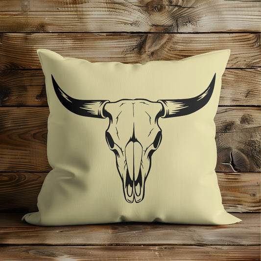 Bull skull graphic for Cricut