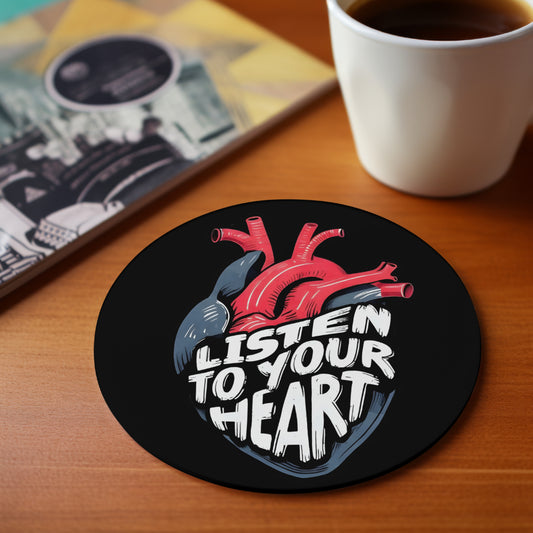 Motivational heart design with transparent background JPEG