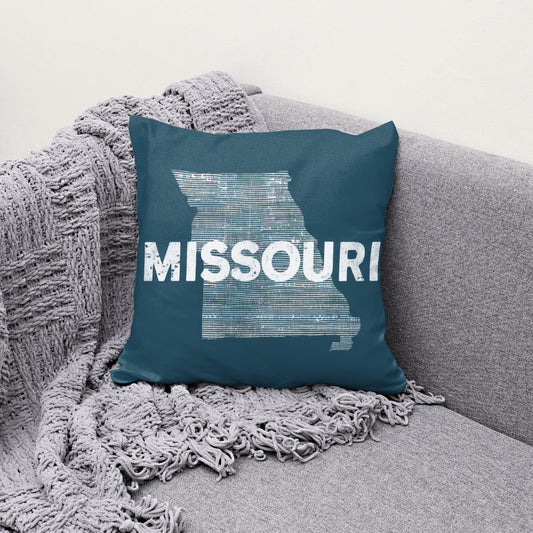 Missouri state outline PNG with grunge texture
