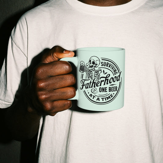 dad life svg with skeleton holding beer