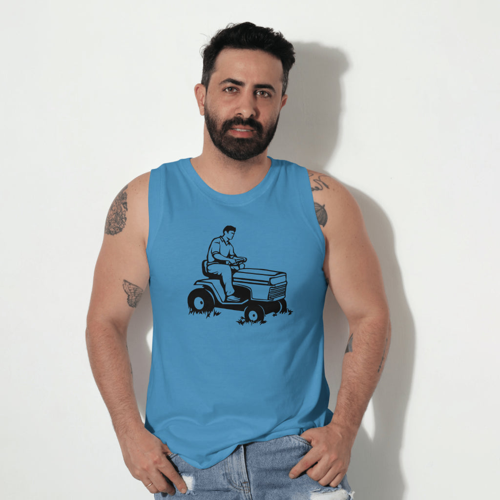 Lawn Mower Silhouette Design PNG