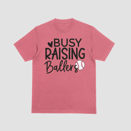 Busy Raising Ballers baseball mom SVG for Cricut and engraving