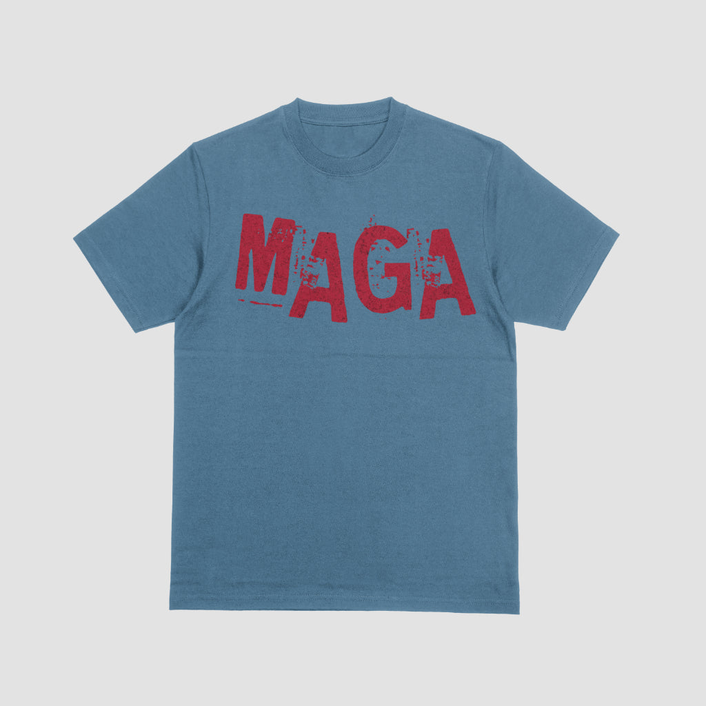 Patriotic MAGA text PNG with transparent background