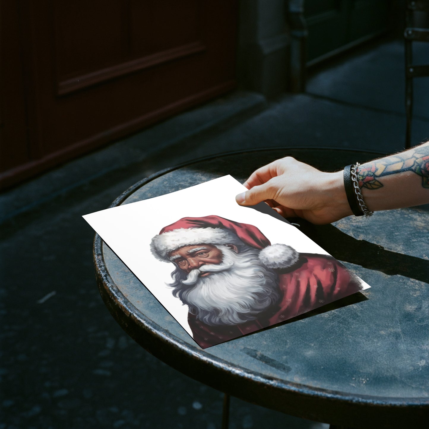 png of african american santa for christmas projects