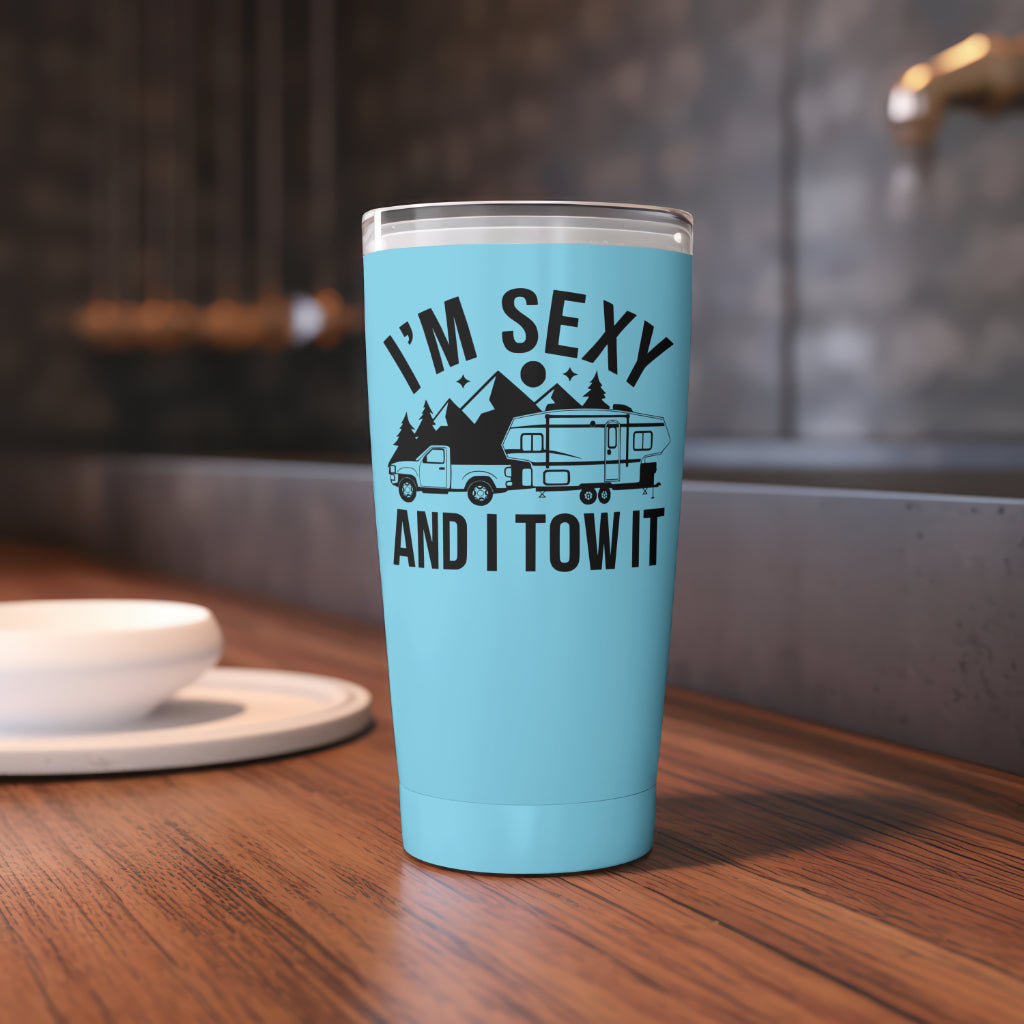 Sexy and I Tow It SVG with mountains and trees