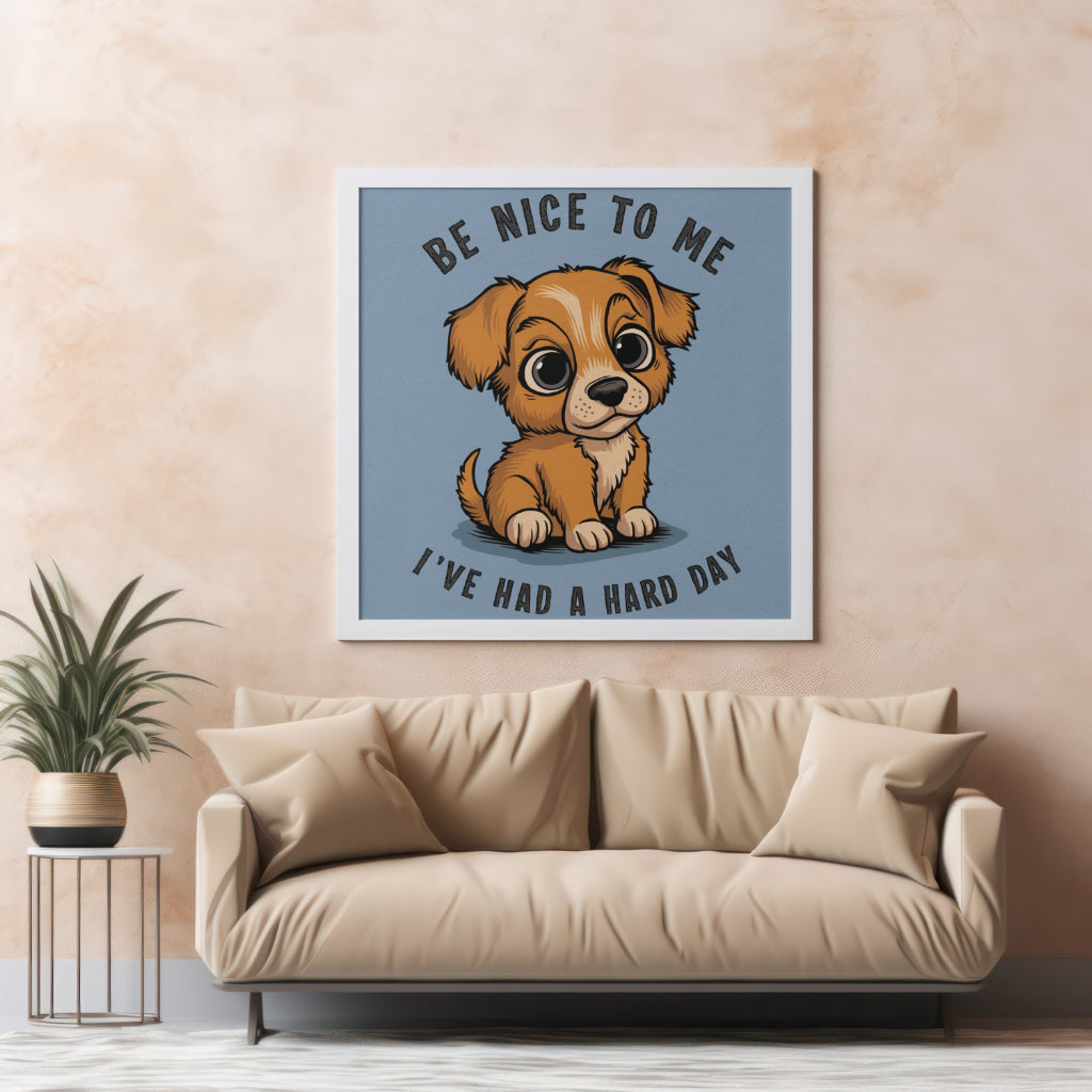 "Heartwarming Puppy Graphic 'I've Had a Hard Day' JPEG"