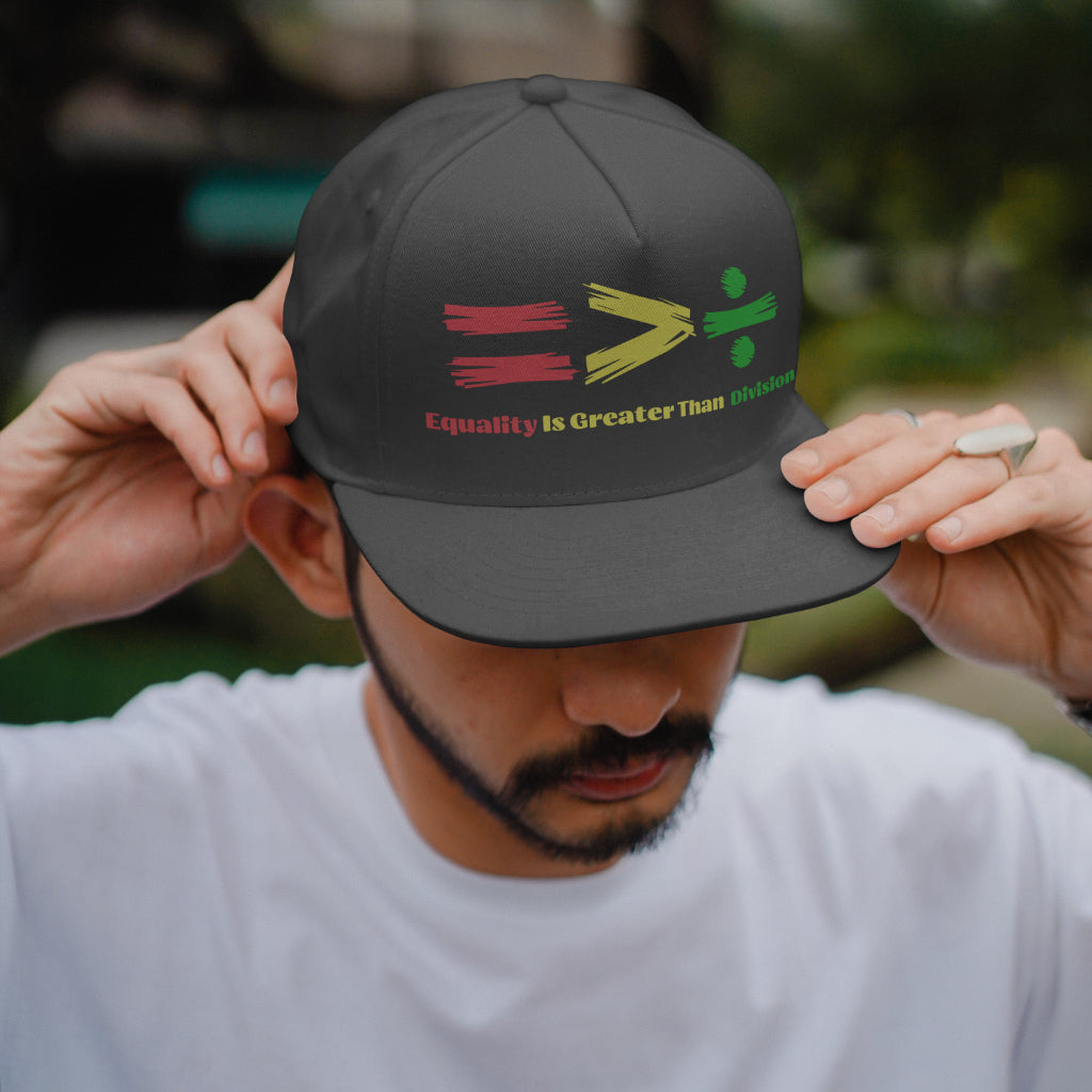 Equality Is Greater Than Division PNG with red, yellow, and turquoise symbols