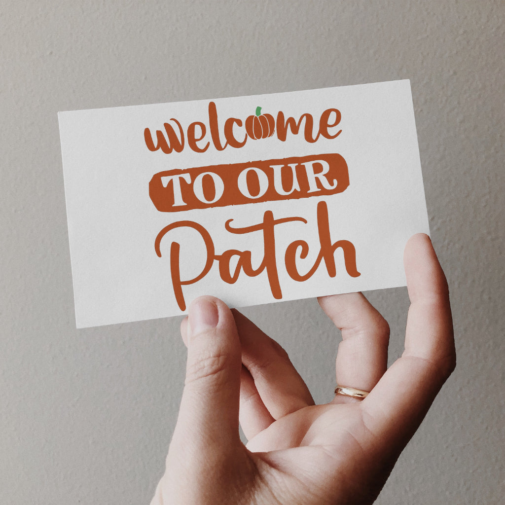 Welcome to Our Patch Fall Design SVG