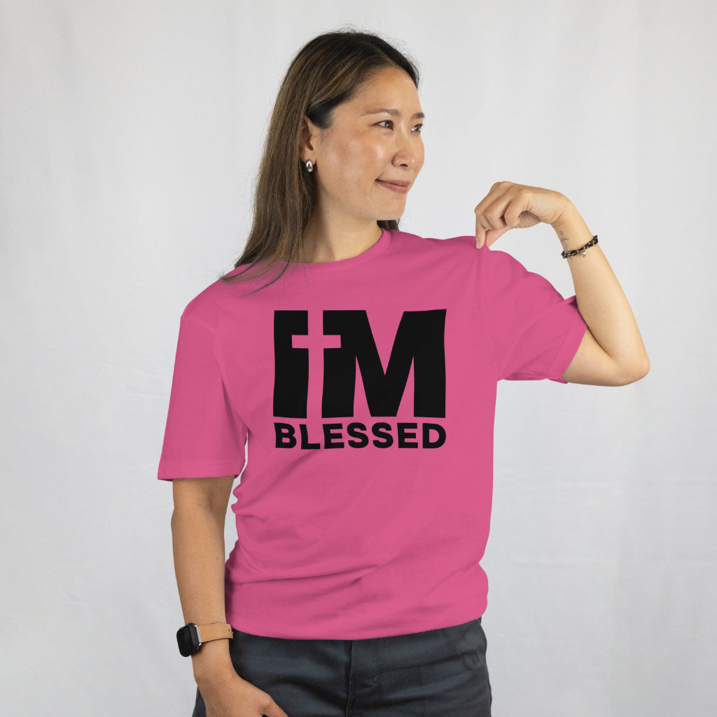 I'M BLESSED PNG with transparent background.