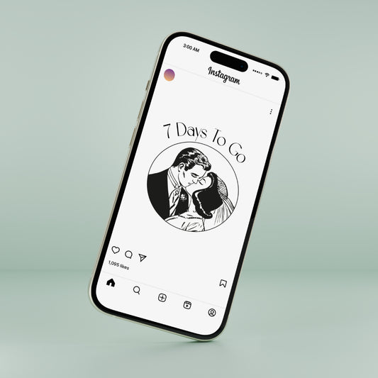 Bride and groom vintage wedding design SVG