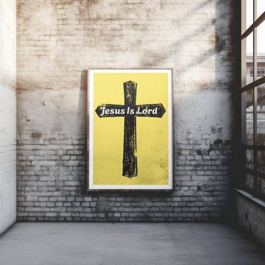 All-black cross design for Christian crafting projects.