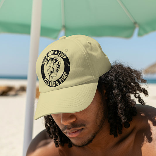 funny fishing svg fish like a pimp circle design