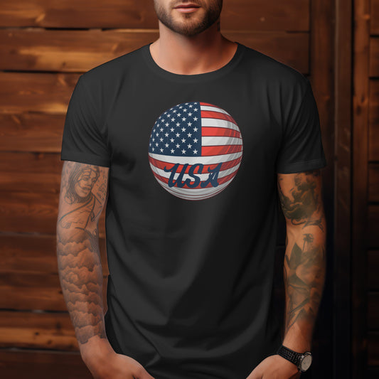 USA golf ball graphic