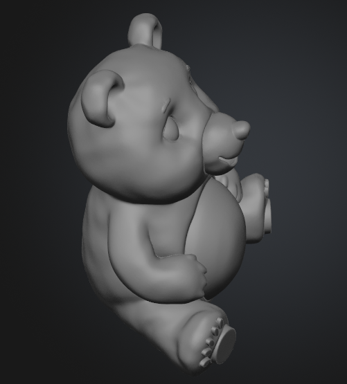 Cartoon teddy bear STL