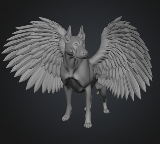 Fantasy dog 3D model