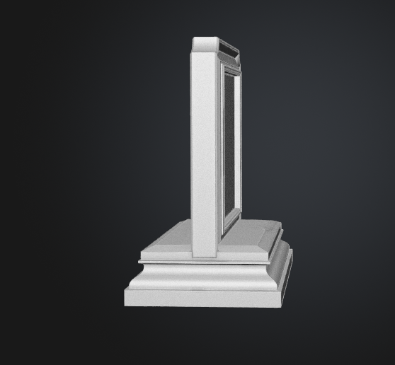 Figurine display pedestal GLB model