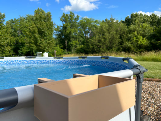 Attachment for pool shelf - 3d model print file
