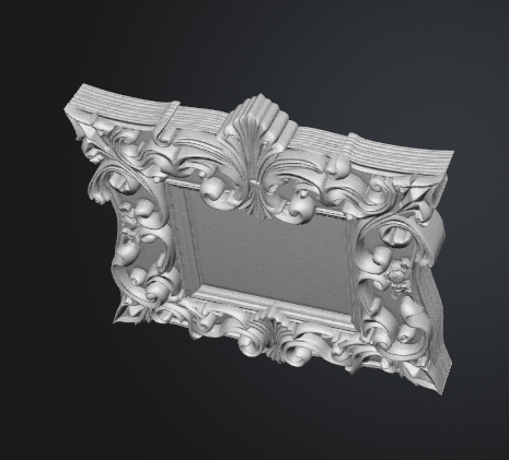 Victorian decorative frame 3D model
