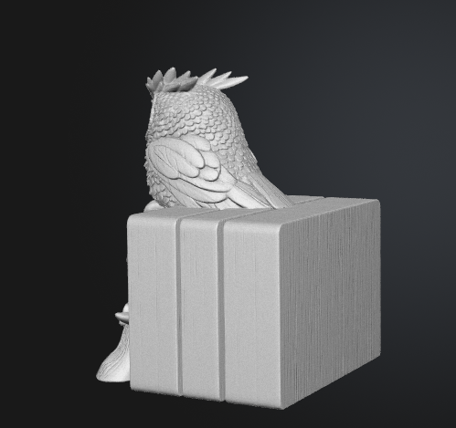 Woodland owl bookend GLB model