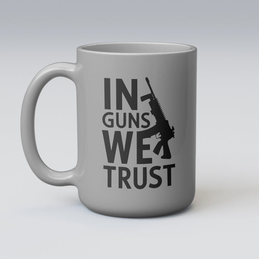 "PNG of black and white assault rifle silhouette with text."